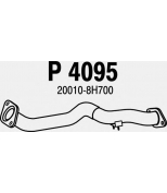 FENNO STEEL - P4095 - Трубопровод выпускной NISSAN X-TRAIL 2.0-2.5 01-